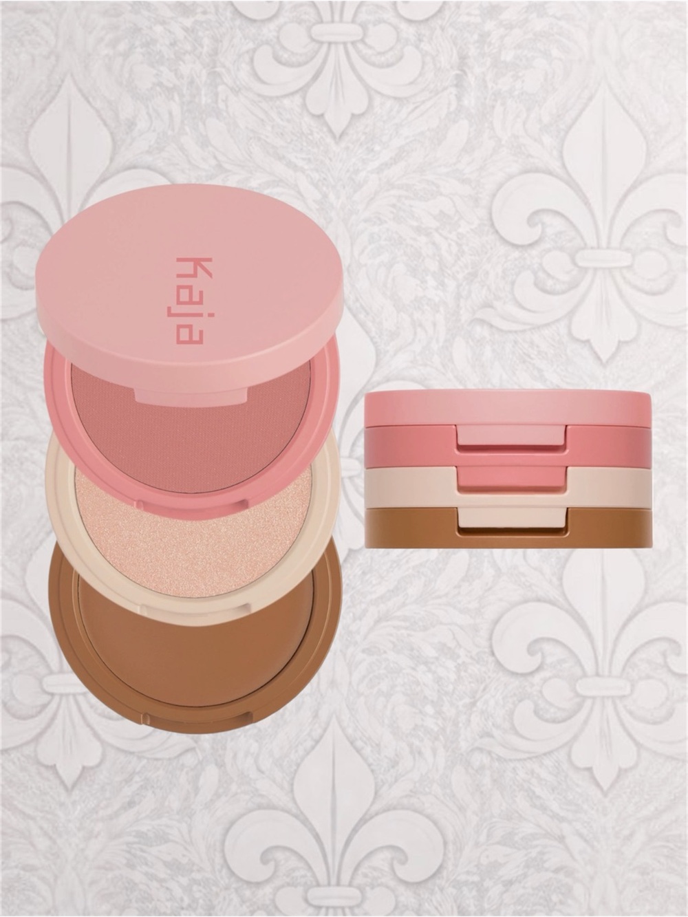 Kaja Beauty Bento Blendable Sculpting Trio Blush Highlighter Bronzer Butter Up